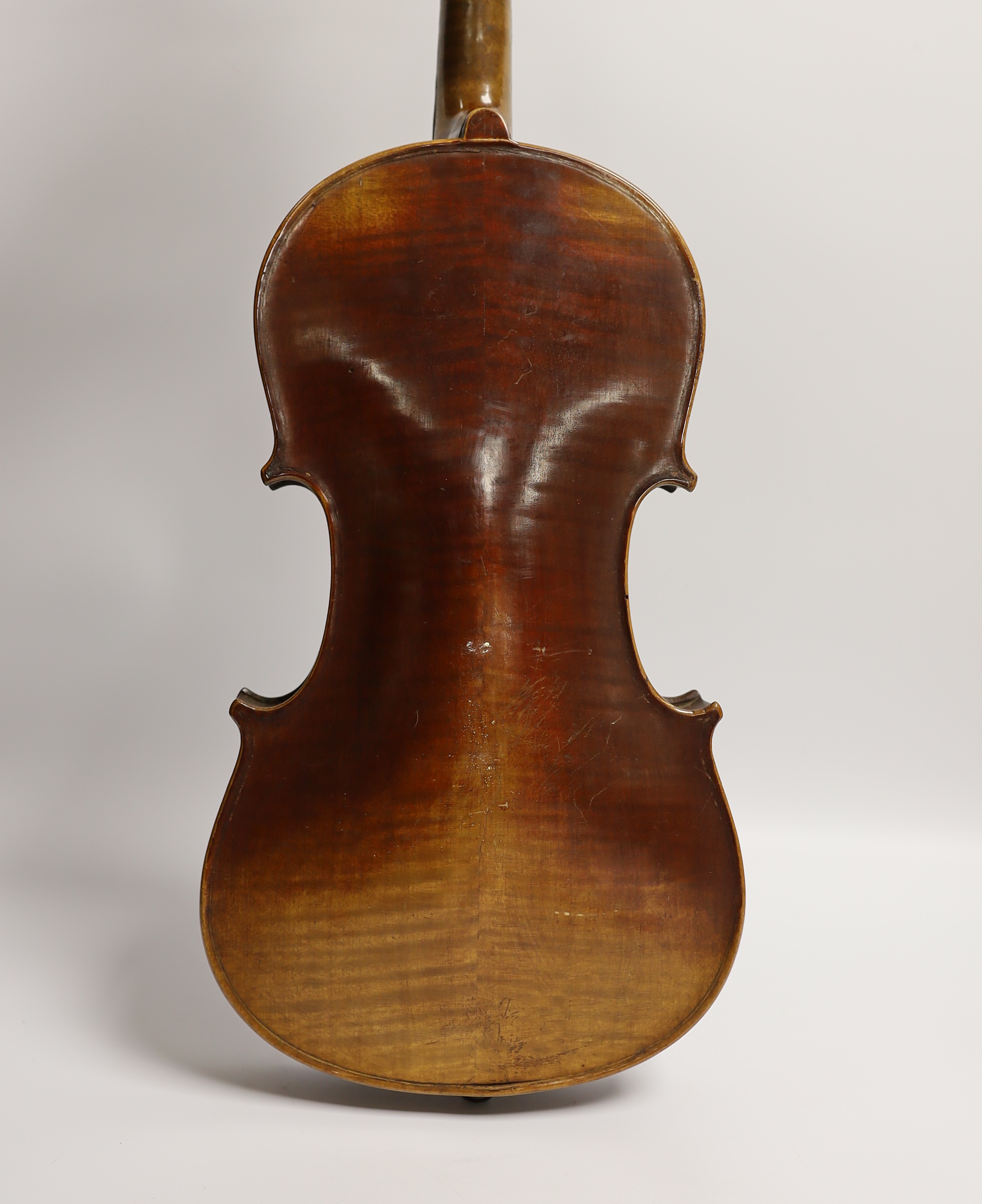 A German Stradivarius style violin, late 19th century, cased